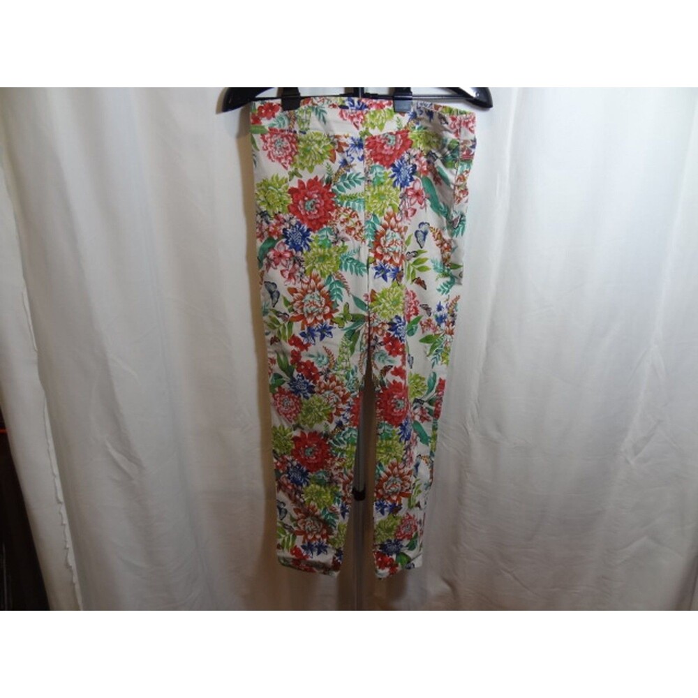 Jeans By Buffalo Jeggings Womens Multicolor Floral Pants Capri Low-Rise